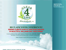 Tablet Screenshot of clear4life.com